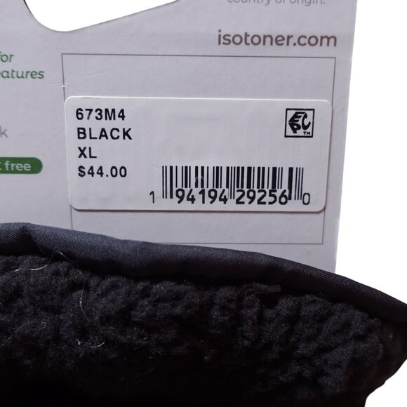 NWT Isotoner Signature Men's Insulated Water-Repellent Active Gloves Sz XL Black - Picture 9 of 9